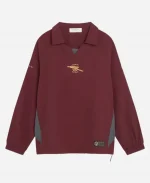 Unisex Arsenal Classics Highbury Drill Red Pullover Top