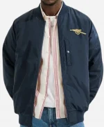 Unisex Arsenal Reversible Full Zip Blue Bomber Jacket