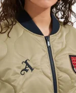 Unisex Arsenal Reversible Gold Bomber Jacket