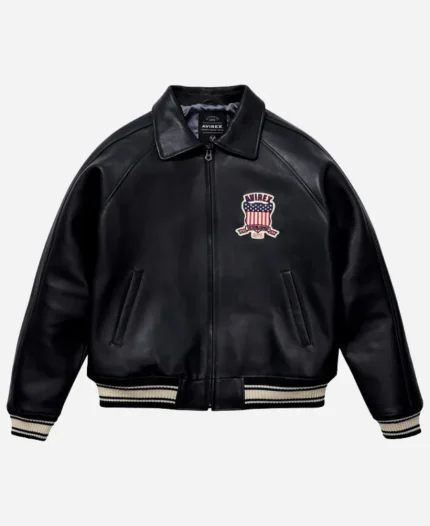 Unisex Avirex Icon Black Full Zip Jacket