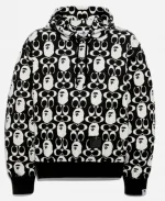 Unisex Bape X Coach Black & White Pullover Hoodie