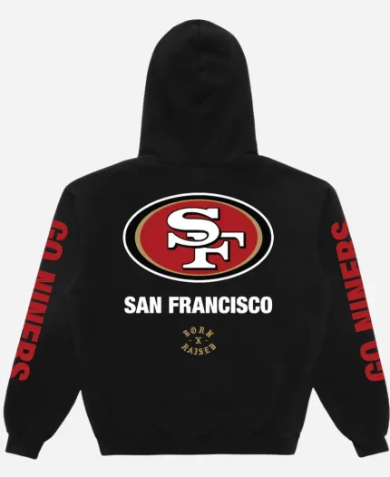 Unisex Born x Raised San Francisco 49ers Classic Black Pullover Hoodie