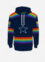 Unisex Dallas Cowboys Rainbow Pullover Hoodie