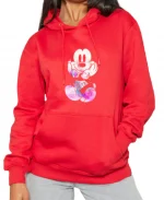 Unisex Disney Trip Mickey Mouse Autumn Winter Cartoon 2025 Print Red Hoodie