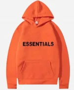 Unisex Fear Of God Essentials Orange Pullover Hoodie