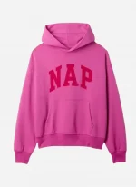 Unisex Gap Nap Pink Oversized Logo Hoodie