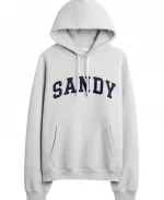 Unisex Gap × Sandy Liang Logo Oversized Grey Hoodie