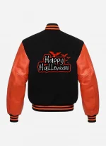 Unisex Happy Letterman Halloween Varsity Jacket