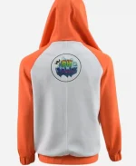 Unisex Japanese Anime A place further than the Universe Orange & White Hoodie