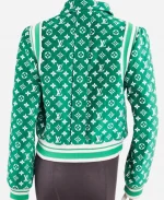 Unisex Louis Vuitton RARE LV Monogram Toweling Green Jacket