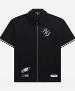 Unisex Off Season Philadelphia Eagles Black Full Zip T-Shirt