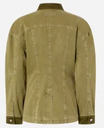 Unisex PINKO Cotton Green Bomber Jacket - For Sale