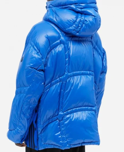 Unisex RARE Moncler x Adidas Chambery Down Quilted Puffer Jacket - Blue