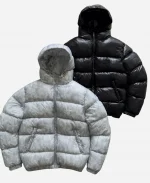 Unisex SUVENE Down Black & Camo Puffer Jacket