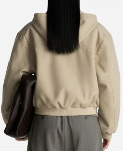 Unisex Shinzo Shige Khaki 15oz Canvas Clasp Bomber Jacket