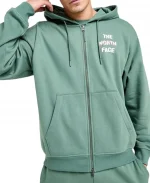 Unisex The North Face Sobretta Oversized Full Zip Green Hoodie