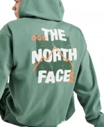 Unisex The North Face Sobretta Oversized Full Zip Hoodie - Green