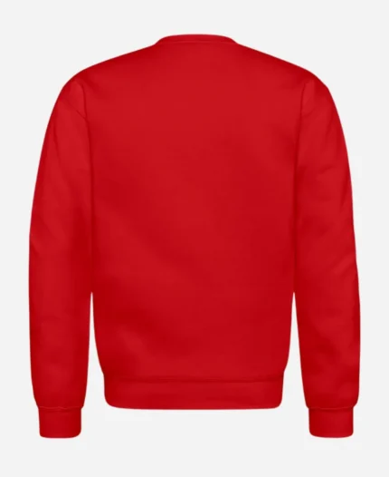 Unisex Valentine's Day Hands Holding Crew-Neck Red Sweatshirt