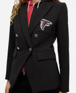 Unisex Veronica Beard x Atlanta Falcons 2025 NFL Black Dickey Jacket