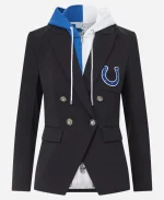 Unisex Veronica Beard x NFL 2025 Indianapolis Colts Black Dickey Jacket