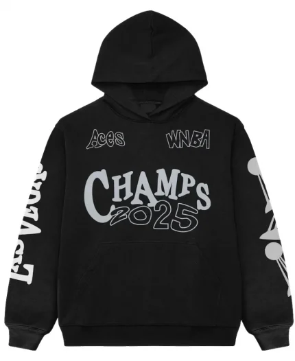 UnisexPlaya Society Las Vegas Aces 2025 WNBA Finals Champions Aces Black Hoodie