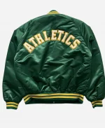 Vintage 90s MLB Oakland A’s Chalk Line Green Bomber Jacket