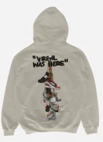 Virgil Was Here Beige Pullover Hoodie