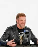 WWE Edge Elimination Chamber Adam Copeland Black Leather Jacket