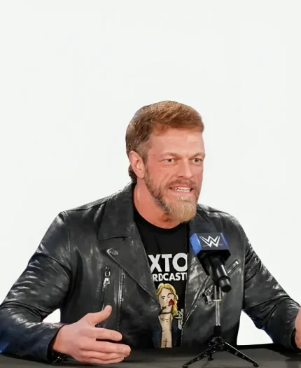 WWE Edge Elimination Chamber Adam Copeland Black Leather Jacket