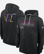 Washington Commanders 2025 Crucial Catch Black Hoodie