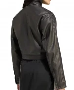 Women’s Adidas Originals Firebird Black Faux Leather Jacket
