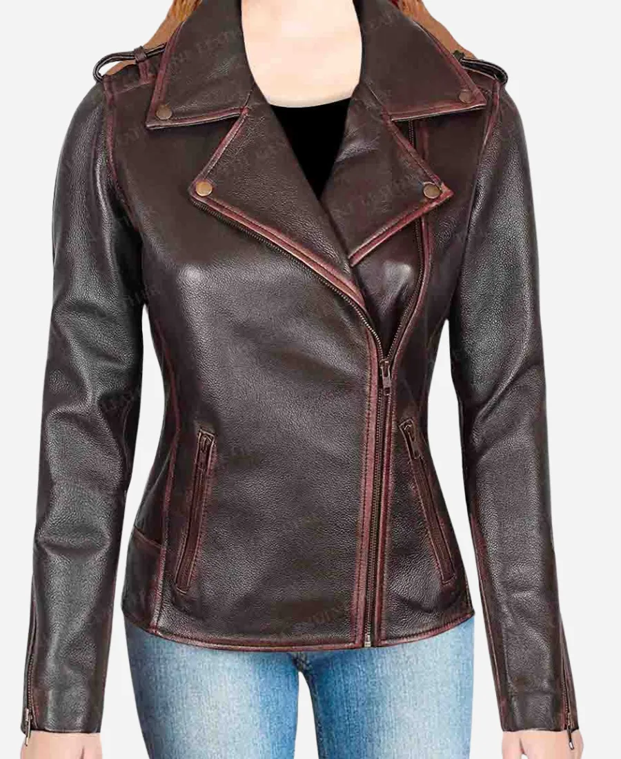 Women's Chocolate Brown Leather Jacket Women's Chocolate Brown Leather Jacket