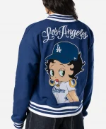 Women's New Era x Bella Doña x Betty Boop Los Angeles Dodgers Full-Snap Jacket