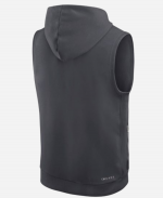 Xavier McKinney Packers Sideline Sleeveless Hoodie (Back)