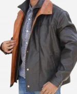 Yellowstone TV Series Thomas Rainwater Black Faux Leather Jacket