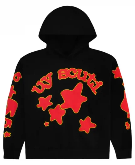 Young Thug SP5DER x UY SCUTI Black Hoodie