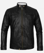 Zac Efron 17 Again Film Mike O Donnell Black Leather Jacket