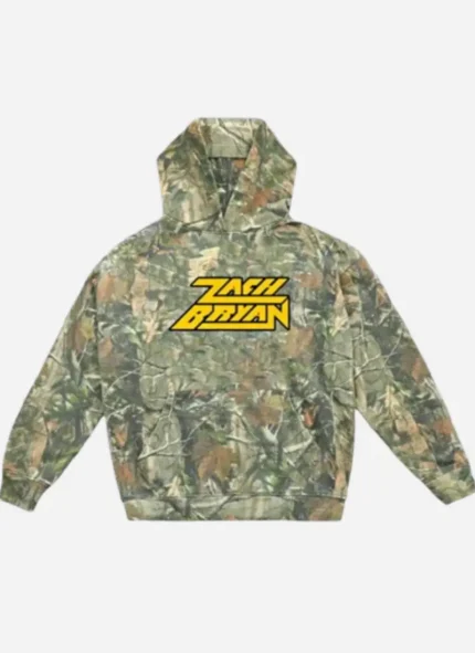 Zach Bryan Camo Pullover Hoodie