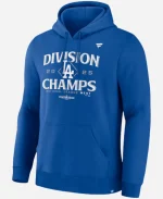 os Angeles Dodgers Fanatics 2025 Division Champions Locker Room Hoodie