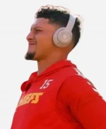 2025 Preseason Patrick Mahomes Red Sleeveless Hoodie
