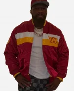 50 Cent Washington Commanders Red Jacket