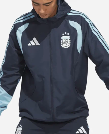 Adidas FIFA x World Cup 2026 Argentina National Team Anthem Hooded Jacket