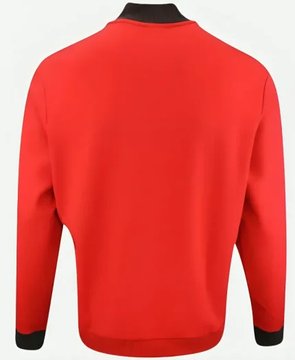 Adidas Golf Originals 3-Stripes Quarter Sweatshirt - Red