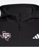 Adidas Texas A&M Aggies Full Zip Player Travel Zero Negative Energy Hoodie 