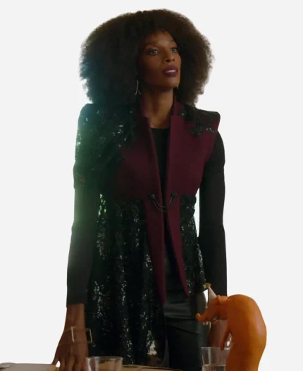 Aleesha Upload S03 Purple Sleeveless Blazer