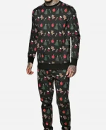 All Over Xmas Print Christmas Track Suits