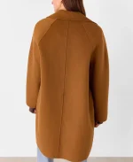 Ana Ortiz Love Victor S02 Brown Wool Coat