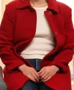 AnnaSophia  Grosse Pointe Garden Society 2025 Alice Morris Red Wool Coat