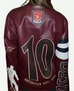 Arsenal Dennis Bergkamp Daughter Leather Jacket