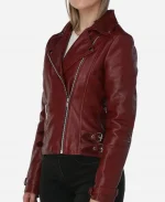 Asymmetric Zipper Leather Jacket